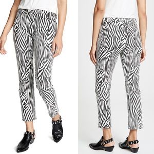 FRAME Le High Straight Zebra Jeans